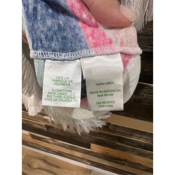 Lilly Pulitzer Getaway Cover Up Off the Shoulder Cats Meow Stripe Size S - Picture 5 of 6